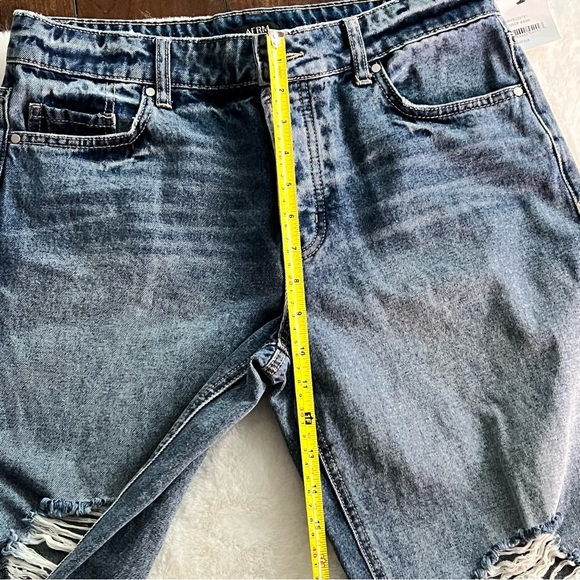 AFRM Distressed High Rise Button Fly Jeans Size 27 NWT - Picture 16 of 16